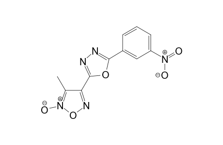 3-methyl-4-[5-(3-nitrophenyl)-1,3,4-oxadiazol-2-yl]-2-oxido-1,2,5-oxadiazol-2-ium