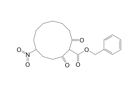 Cyclododecanecarboxylic acid, 5-nitro-2,12-dioxo-, phenylmethyl ester
