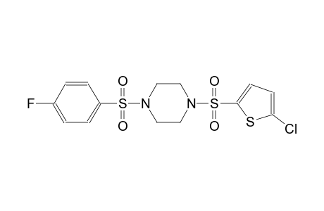 1-[(5-chloro-2-thienyl)sulfonyl]-4-[(4-fluorophenyl)sulfonyl]piperazine
