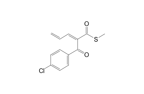 (2E)-2-(4-chlorobenzoyl)penta-2,4-dienethioic acid S-methyl ester