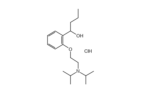 o-[2-(DIISOPROPYLAMINO)ETHOXY]-alpha-PROPYLBENZYL ALCOHOL, HYDROCHLORIDE