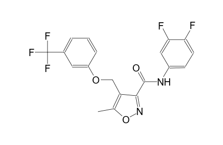 N-(3,4-difluorophenyl)-5-methyl-4-{[3-(trifluoromethyl)phenoxy]methyl}-3-isoxazolecarboxamide