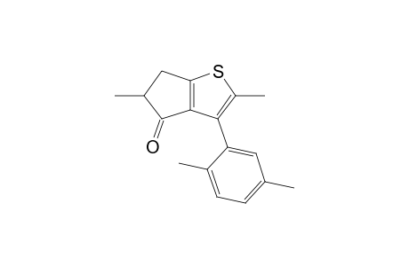 2,5-Dimethyl-3-(2',5'-dimethylphenyl)-5,6-dihydrocyclopenta[1,2-b]thiophen-4-one