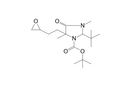 2-t-Butyl-3,5-dimethyl-5-(2-oxiran-2-yl-ethyl)-4-oxoimidazolidine-1-carboxylic acid, t-butyl ester