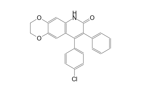 [1,4]dioxino[2,3-g]quinolin-7(6H)-one, 9-(4-chlorophenyl)-2,3-dihydro-8-phenyl-