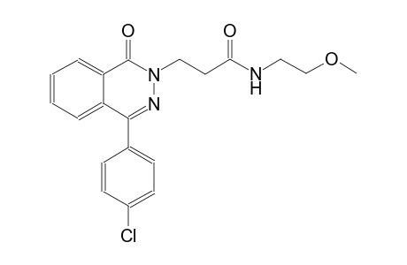 3-(4-(4-chlorophenyl)-1-oxo-2(1H)-phthalazinyl)-N-(2-methoxyethyl)propanamide