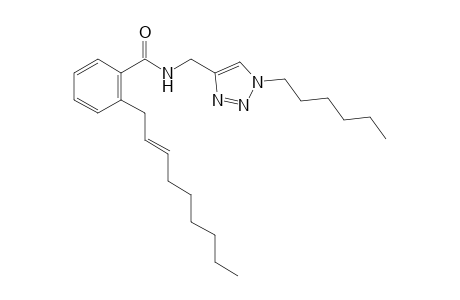 (E)-N-((1-n-Hexyl-1H-1,2,3-triazol-4-yl)methyl)-2-(non-2-en-1-yl)benzamide