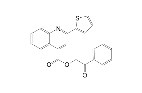 4-quinolinecarboxylic acid, 2-(2-thienyl)-, 2-oxo-2-phenylethyl ester