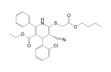 ethyl 6-[(2-butoxy-2-oxoethyl)sulfanyl]-4-(2-chlorophenyl)-5-cyano-2-phenyl-1,4-dihydro-3-pyridinecarboxylate