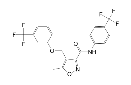 5-methyl-4-{[3-(trifluoromethyl)phenoxy]methyl}-N-[4-(trifluoromethyl)phenyl]-3-isoxazolecarboxamide