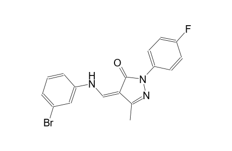 (4Z)-4-[(3-bromoanilino)methylene]-2-(4-fluorophenyl)-5-methyl-2,4-dihydro-3H-pyrazol-3-one