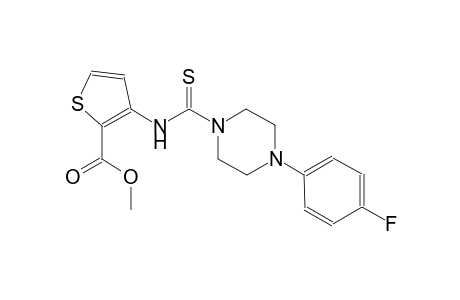 2-thiophenecarboxylic acid, 3-[[[4-(4-fluorophenyl)-1-piperazinyl]carbonothioyl]amino]-, methyl ester