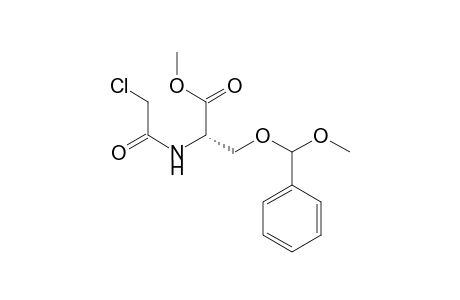Methyl 3-[(methoxy)(phenyl)methoxy]-2-(N-chloroacetylamino)-1-carboxylate