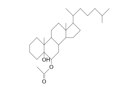 5a-Cholestan-6a-acetate-5a-ol