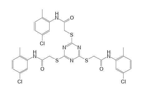 acetamide, 2-[[4,6-bis[[2-[(5-chloro-2-methylphenyl)amino]-2-oxoethyl]thio]-1,3,5-triazin-2-yl]thio]-N-(5-chloro-2-methylphenyl)-