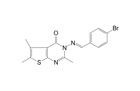 3-([(E)-(4-Bromophenyl)methylidene]amino)-2,5,6-trimethylthieno[2,3-d]pyrimidin-4(3H)-one