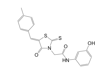3-thiazolidineacetamide, N-(3-hydroxyphenyl)-5-[(4-methylphenyl)methylene]-4-oxo-2-thioxo-, (5Z)-