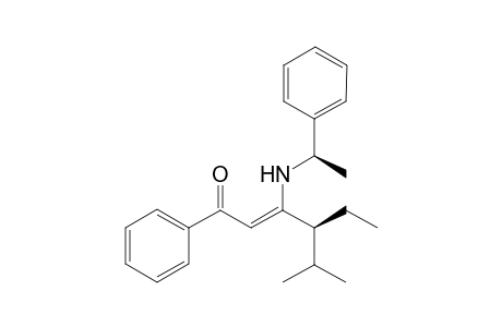 (Z,4S)-4-ethyl-5-methyl-1-phenyl-3-[[(1R)-1-phenylethyl]amino]-2-hexen-1-one