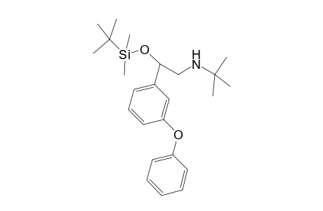 (R)-.alpha.-[[(1,1-dimethylethyl)amino]methyl]-.alpha.-[(1,1-dimethylethyl)dimethylsilyloxy]-3-phenonoxy-benzenemethane