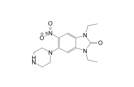1,3-diethyl-5-nitro-6-(1-piperazinyl)-1,3-dihydro-2H-benzimidazol-2-one