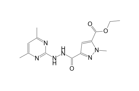 ethyl 3-{[2-(4,6-dimethyl-2-pyrimidinyl)hydrazino]carbonyl}-1-methyl-1H-pyrazole-5-carboxylate