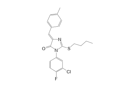 4H-imidazol-4-one, 2-(butylthio)-3-(3-chloro-4-fluorophenyl)-3,5-dihydro-5-[(4-methylphenyl)methylene]-, (5Z)-