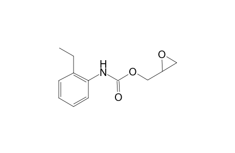 Carbamic acid, N-(2-ethylphenyl)-, oxiranylmethyl ester