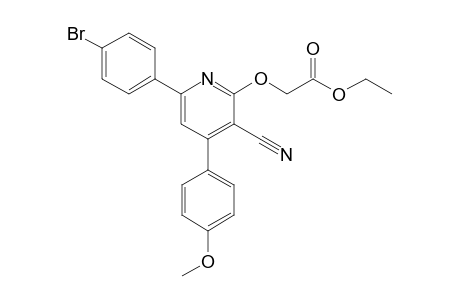 Ethyl 2-((6-(4-bromophenyl)-3-cyano-4-(4-methoxyphenyl) pyridin-2-yl)oxy) acetate
