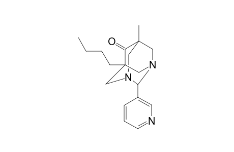 1,3-Diazatricyclo[3.3.1.1(3,7)]decan-6-one, 5-butyl-7-methyl-2-(3-pyridinyl)-