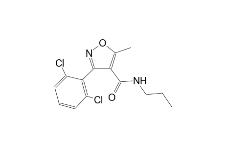 3-(2,6-dichlorophenyl)-5-methyl-N-propyl-4-isoxazolecarboxamide