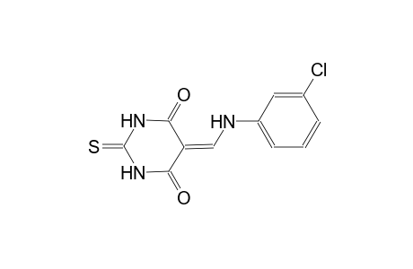 4,6(1H,5H)-pyrimidinedione, 5-[[(3-chlorophenyl)amino]methylene]dihydro-2-thioxo-