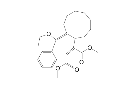 Dimethyl (E)-2-[2-(.alpha.-ethoxybenzylidene)cyclononyl]maleate