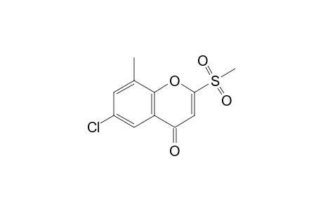 6-Chloro-8-methyl-2-(methylsulfonyl)-4H-4-chromenone
