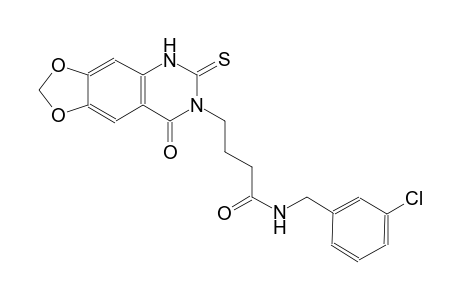 [1,3]dioxolo[4,5-g]quinazoline-7-butanamide, N-[(3-chlorophenyl)methyl]-5,6,7,8-tetrahydro-8-oxo-6-thioxo-
