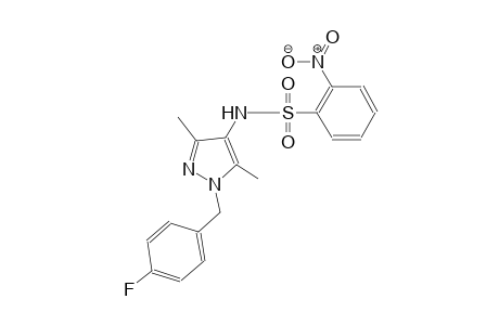 N-[1-(4-fluorobenzyl)-3,5-dimethyl-1H-pyrazol-4-yl]-2-nitrobenzenesulfonamide