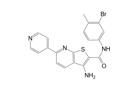 3-amino-N-(3-bromo-4-methylphenyl)-6-(4-pyridinyl)thieno[2,3-b]pyridine-2-carboxamide