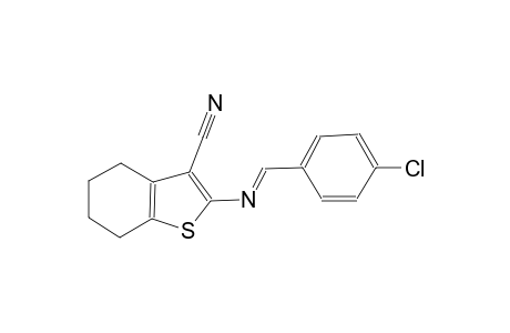 2-([(E)-(4-Chlorophenyl)methylidene]amino)-4,5,6,7-tetrahydro-1-benzothiophene-3-carbonitrile