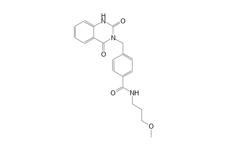 4-[(2,4-dioxo-1,4-dihydro-3(2H)-quinazolinyl)methyl]-N-(3-methoxypropyl)benzamide