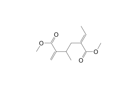 Hexanedioic acid, 5-ethylidene-3-methyl-2-methylene-, dimethyl ester, (E)-(.+-.)-