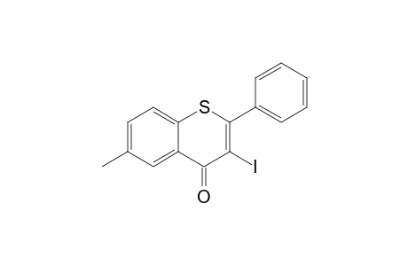 3-iodanyl-6-methyl-2-phenyl-thiochromen-4-one