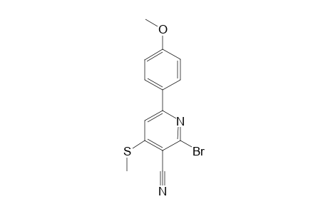 6-(4-METHOXY-PHENYL)-2-BROM-4-METHYLTHIO-NICOTINONITRIL