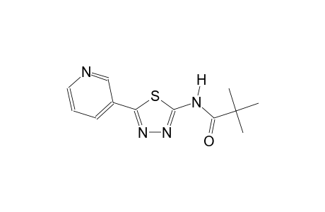 2,2-dimethyl-N-[5-(3-pyridinyl)-1,3,4-thiadiazol-2-yl]propanamide