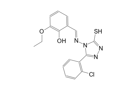 2-((E)-{[3-(2-chlorophenyl)-5-sulfanyl-4H-1,2,4-triazol-4-yl]imino}methyl)-6-ethoxyphenol