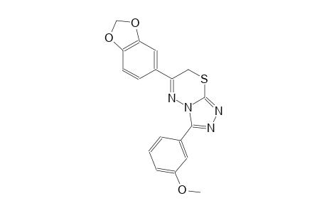 3-[6-(1,3-benzodioxol-5-yl)-7H-[1,2,4]triazolo[3,4-b][1,3,4]thiadiazin-3-yl]phenyl methyl ether