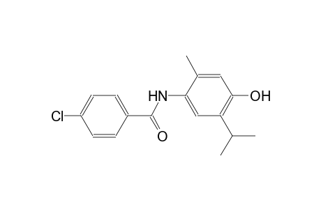 4-chloro-N-(4-hydroxy-5-isopropyl-2-methylphenyl)benzamide