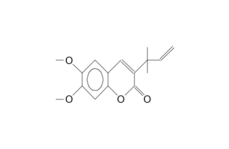 3-(1,1-Dimethylallyl)-6,7-dimethoxy-coumarin