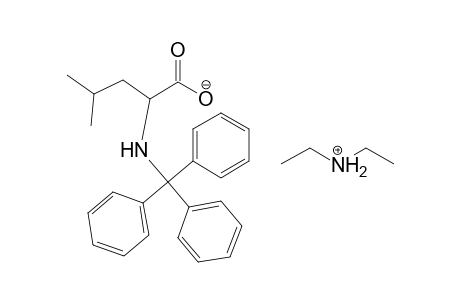 N-Trityl .alpha.-amino-4-methylpentanoic acid diethylamine salt