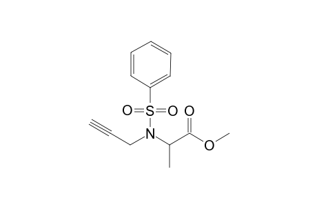 Methyl 2-(N-Phenylsulfonyl-N-propargyl)aminopropionate