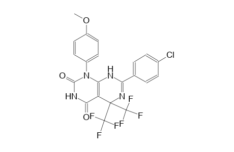 7-(4-chlorophenyl)-1-(4-methoxyphenyl)-5,5-bis(trifluoromethyl)-5,8-dihydropyrimido[4,5-d]pyrimidine-2,4(1H,3H)-dione