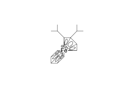 /.eta.-5/-Cyclopentadienyl-(/.eta.-6/-1,2-diisopropyl-benzene) iron cation